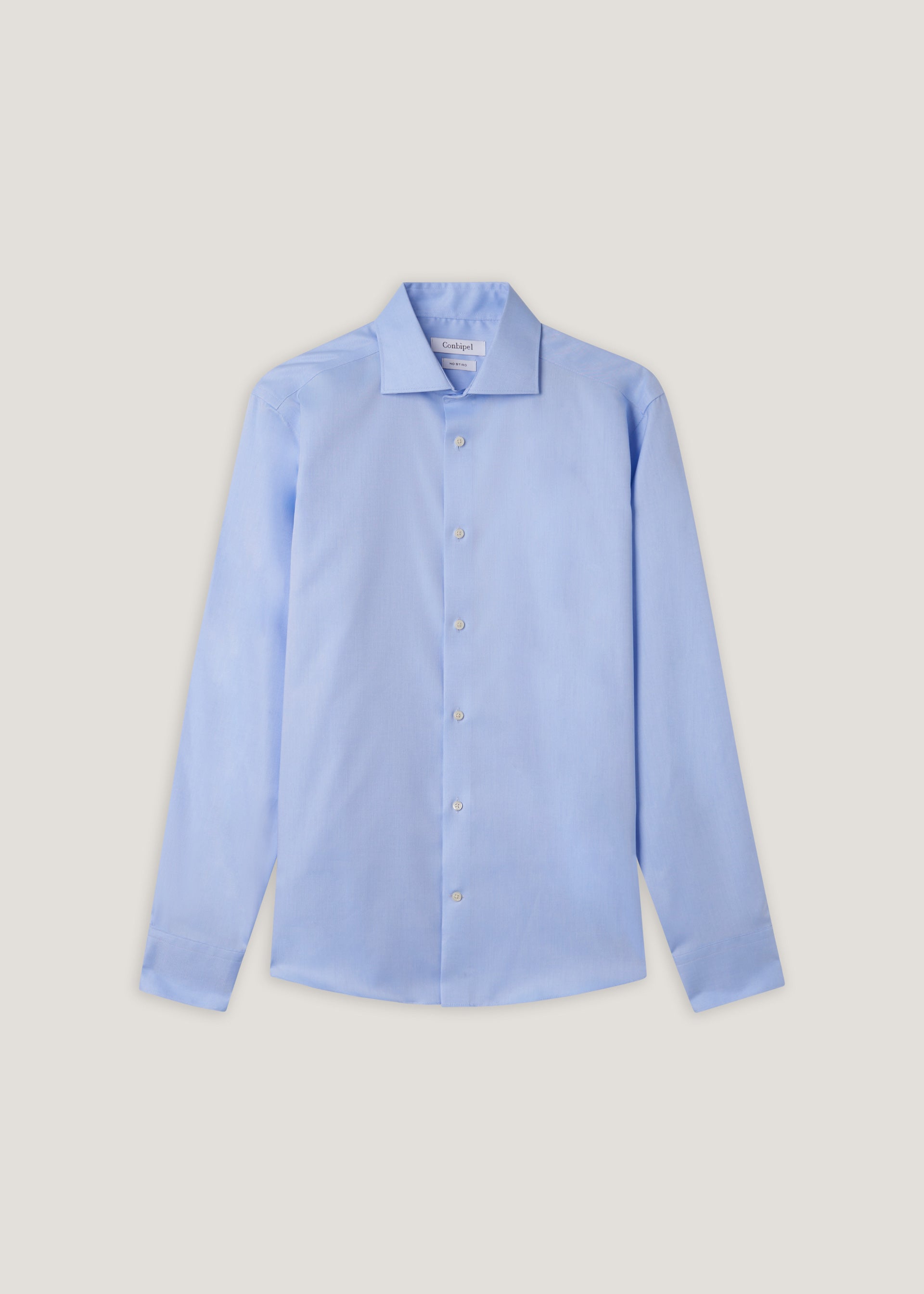 Camicia regular in cotone no stiro