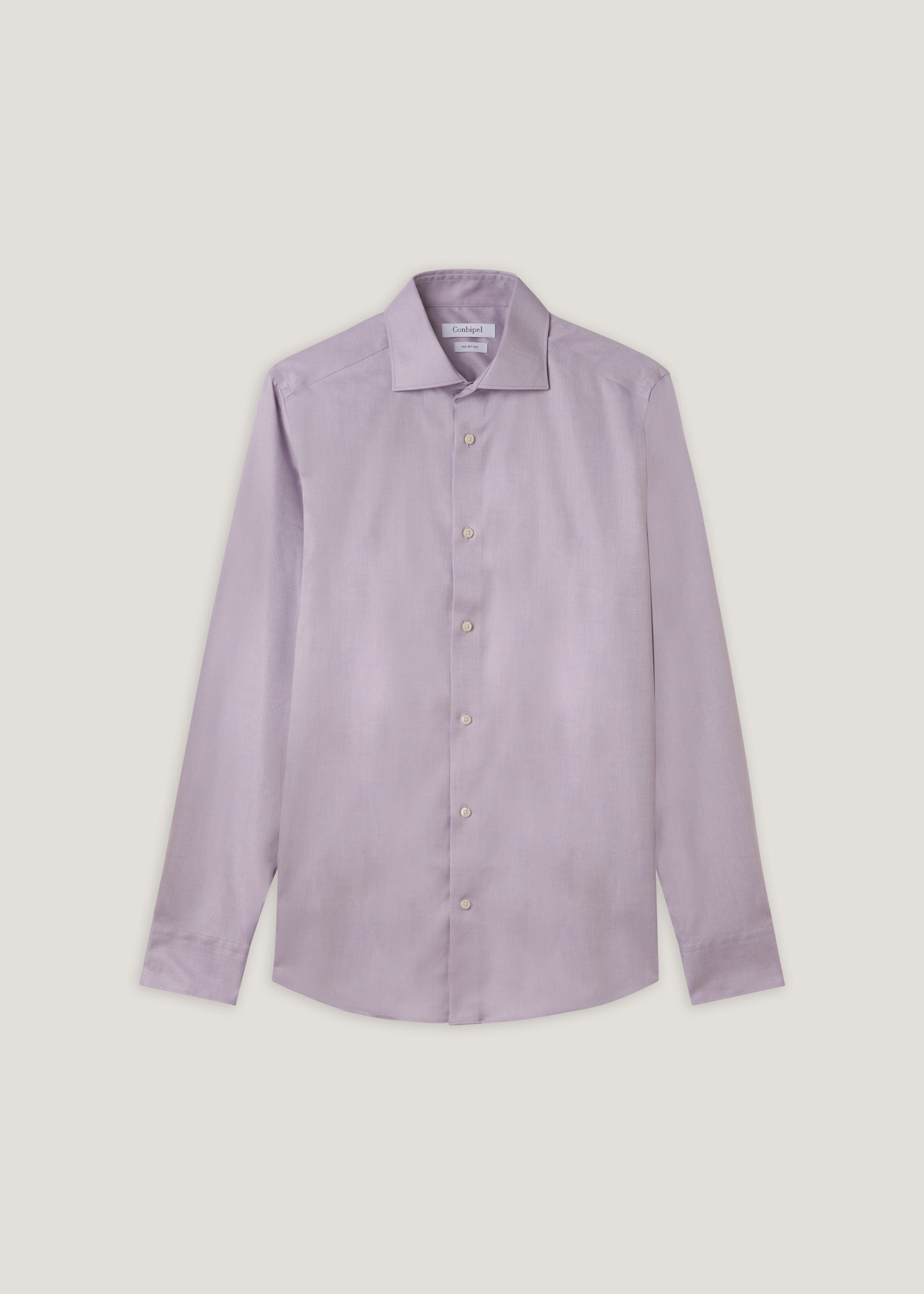 Camicia slim in cotone no stiro