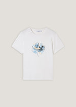 T-shirt con stampa foil