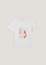 T-shirt stampa grafica con foil