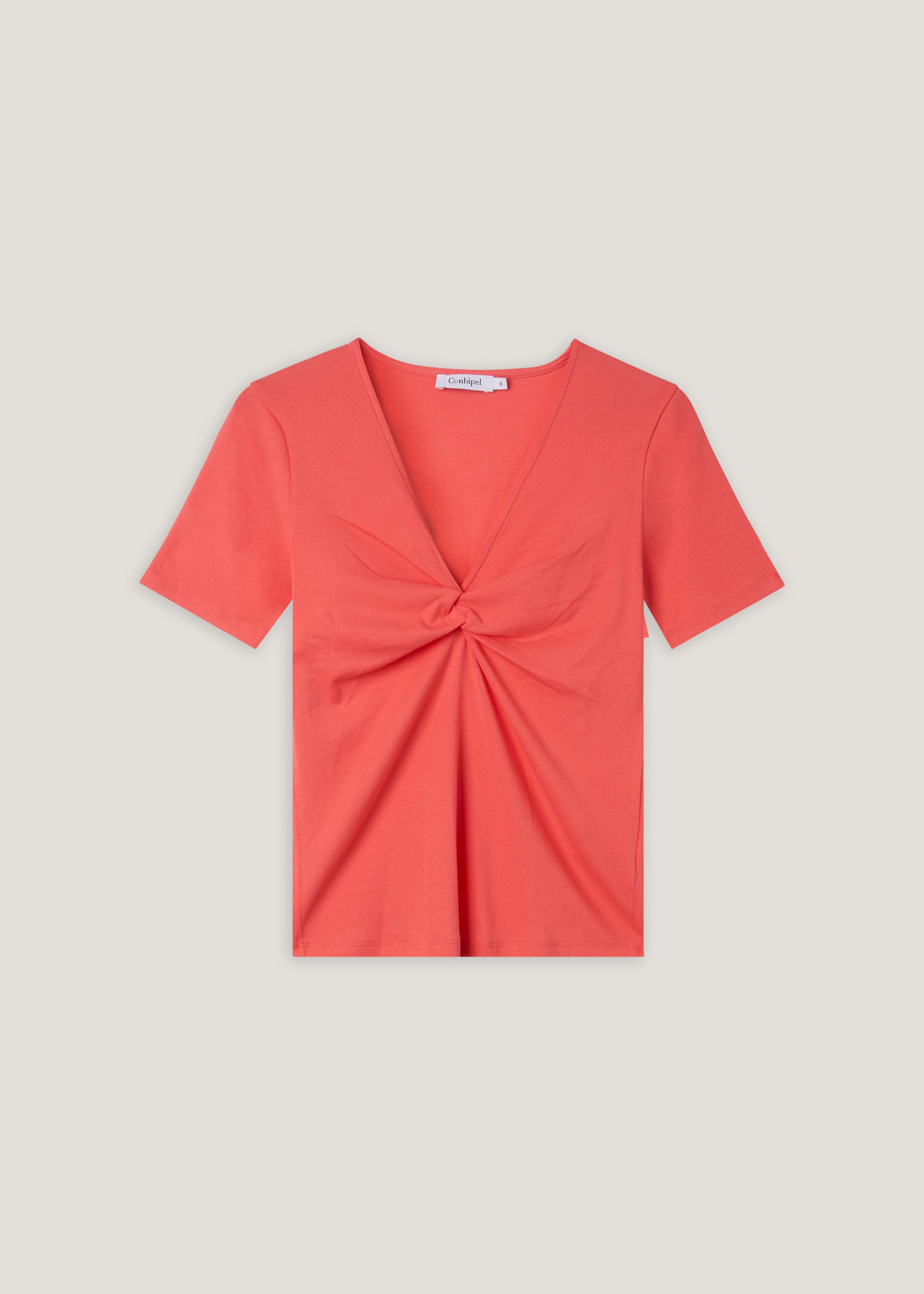 T-shirt in cotone con nodo