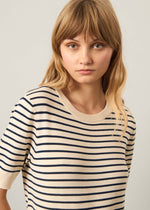 T-shirt in maglia a righe