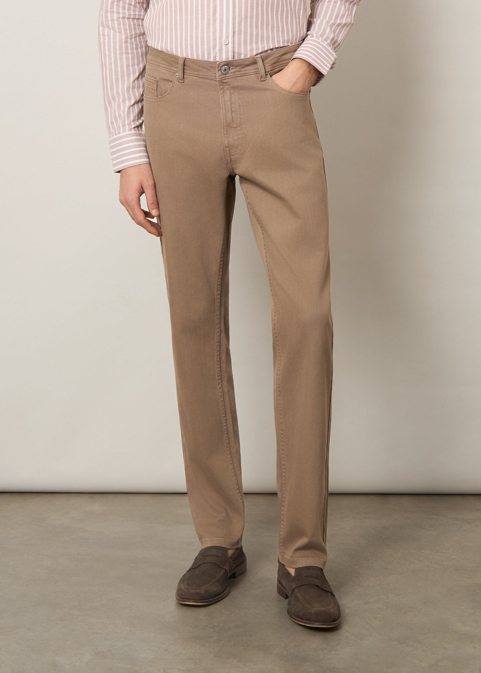 Pantalone in cotone stretch