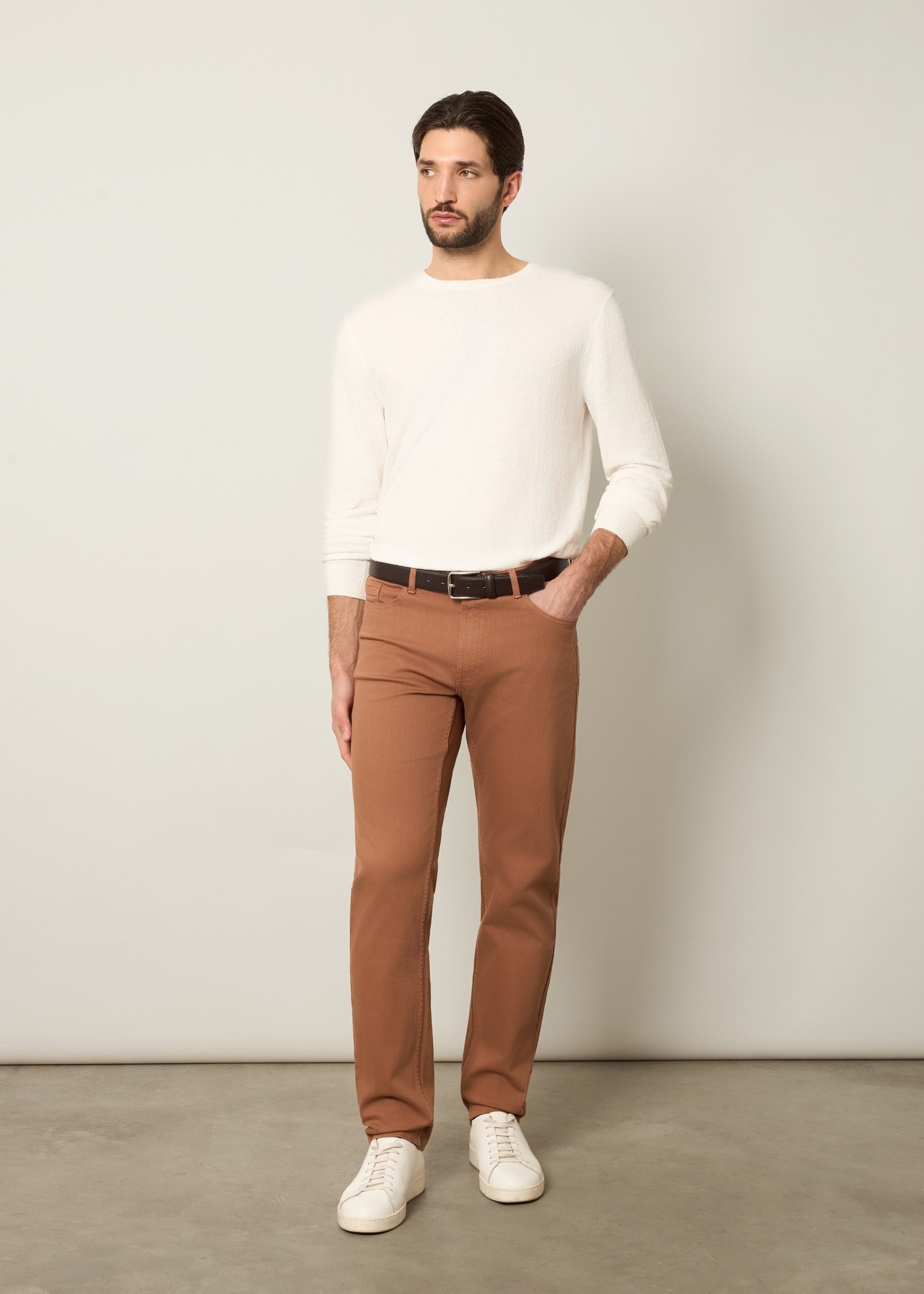 Pantalone in cotone stretch