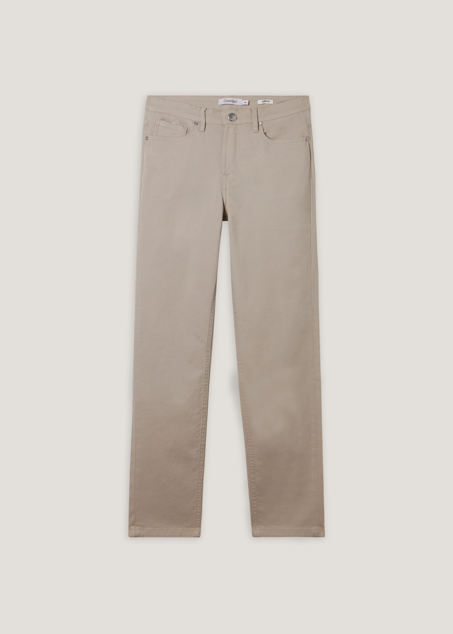 Pantaloni skinny a vita alta