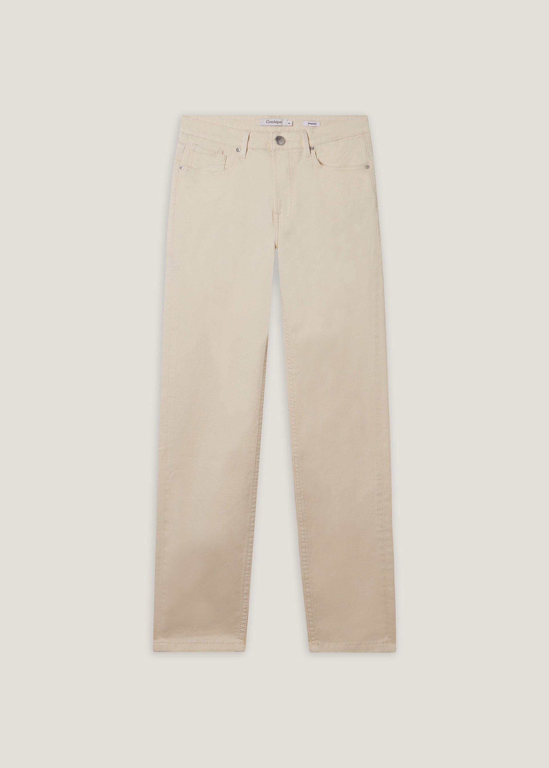 Pantaloni skinny a vita alta