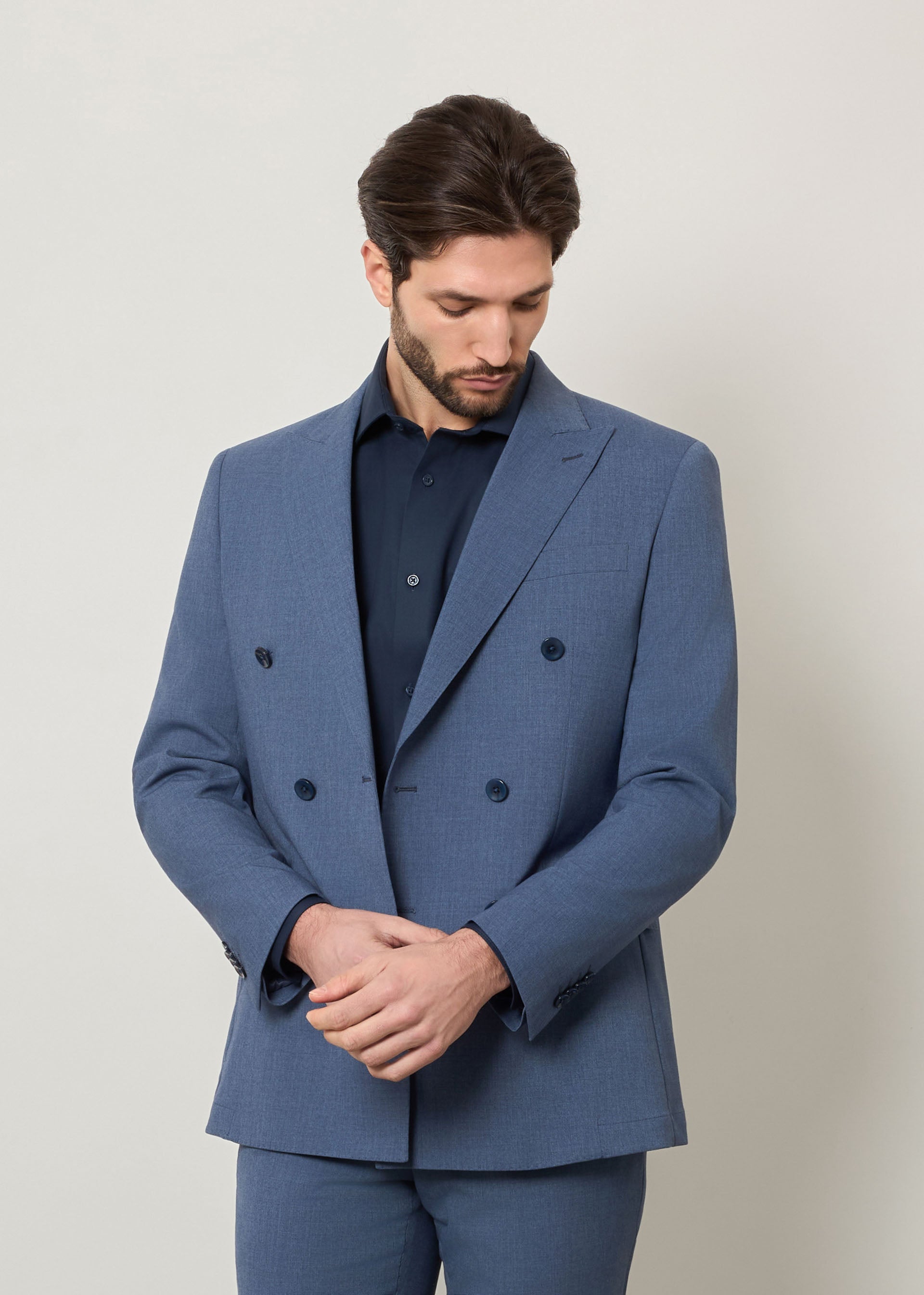 Completo slim fit doppio petto