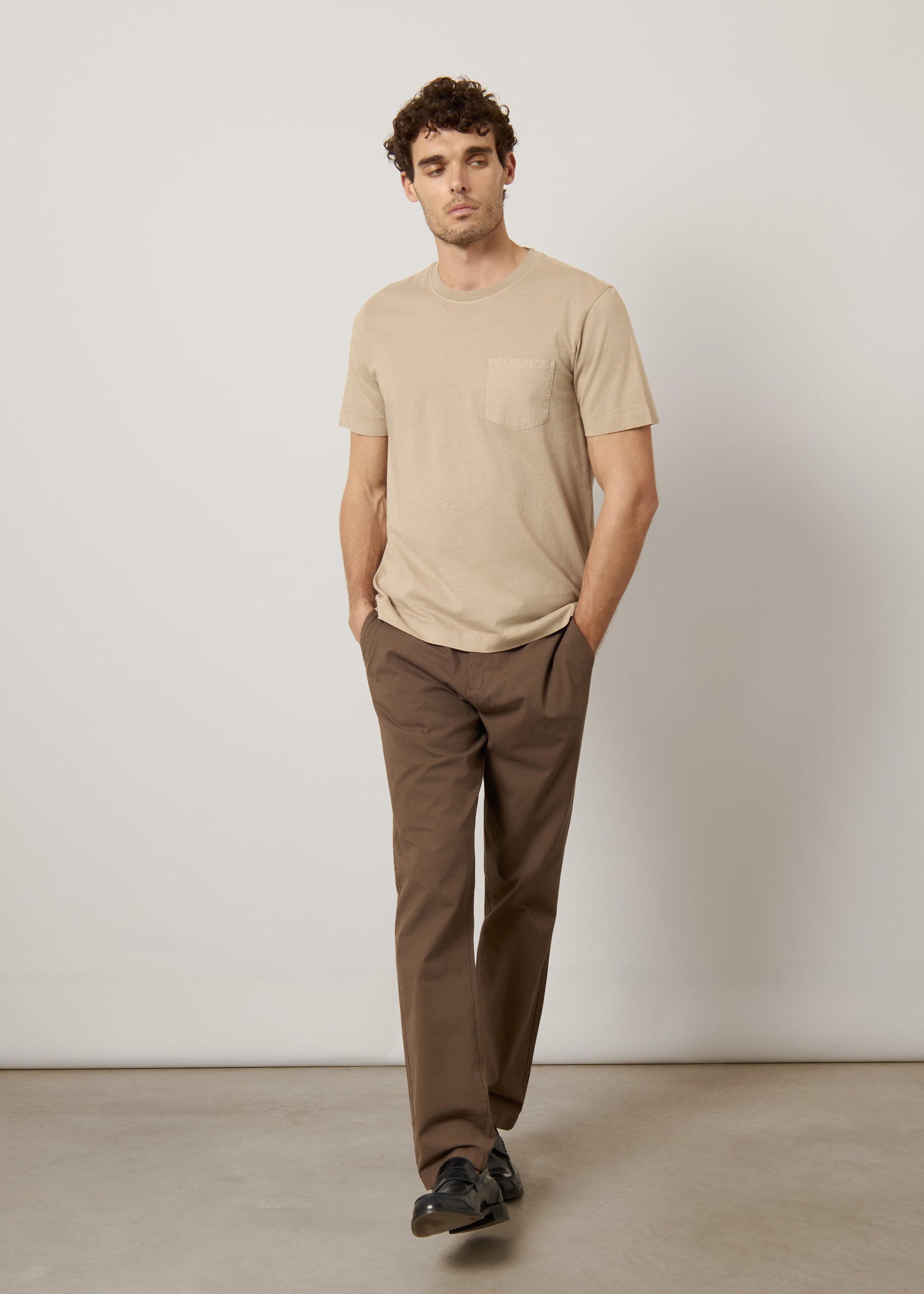 T-shirt in puro cotone con taschino