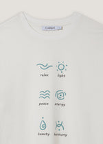 T-shirt stampata in cotone