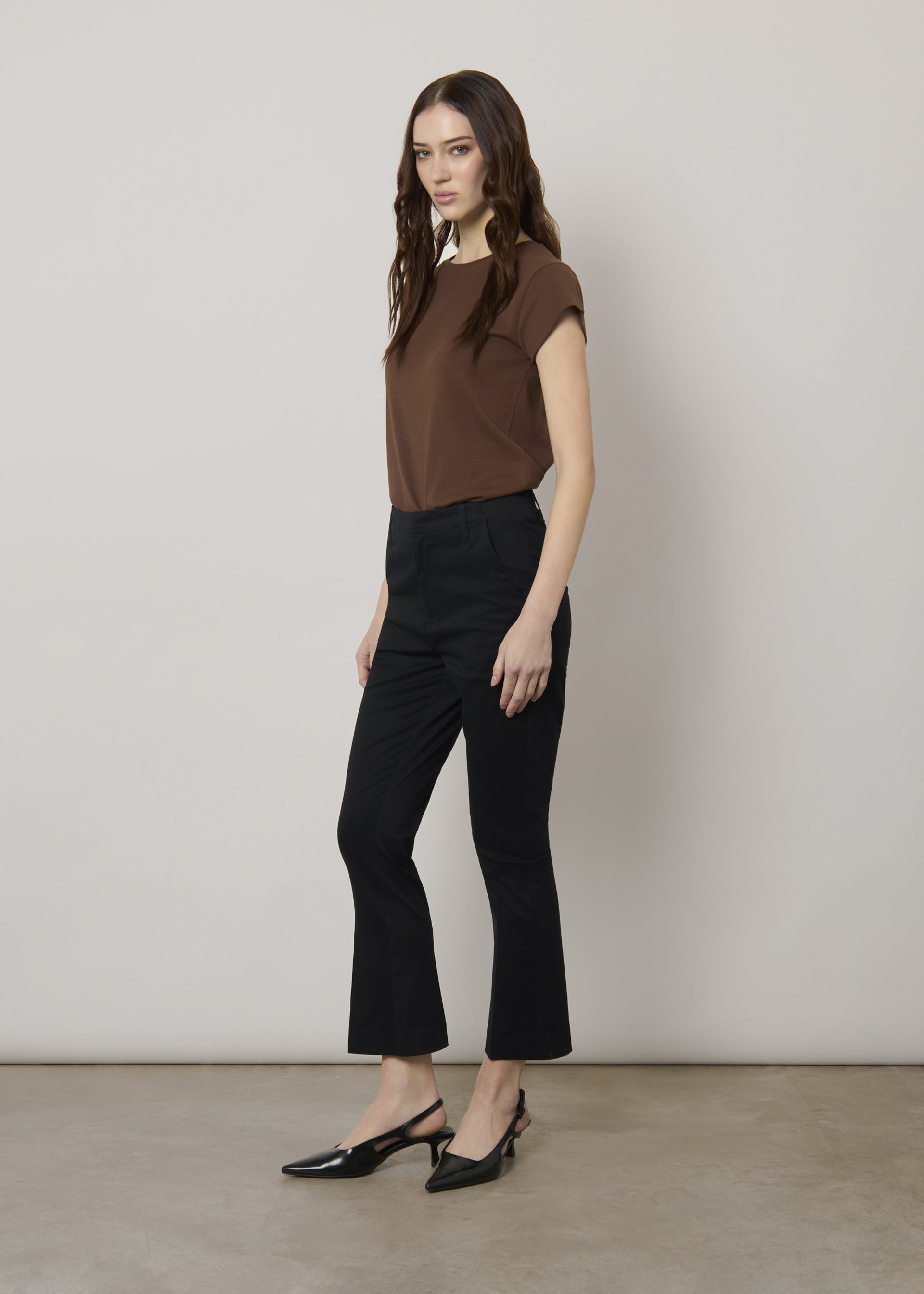 Chino flare in cotone