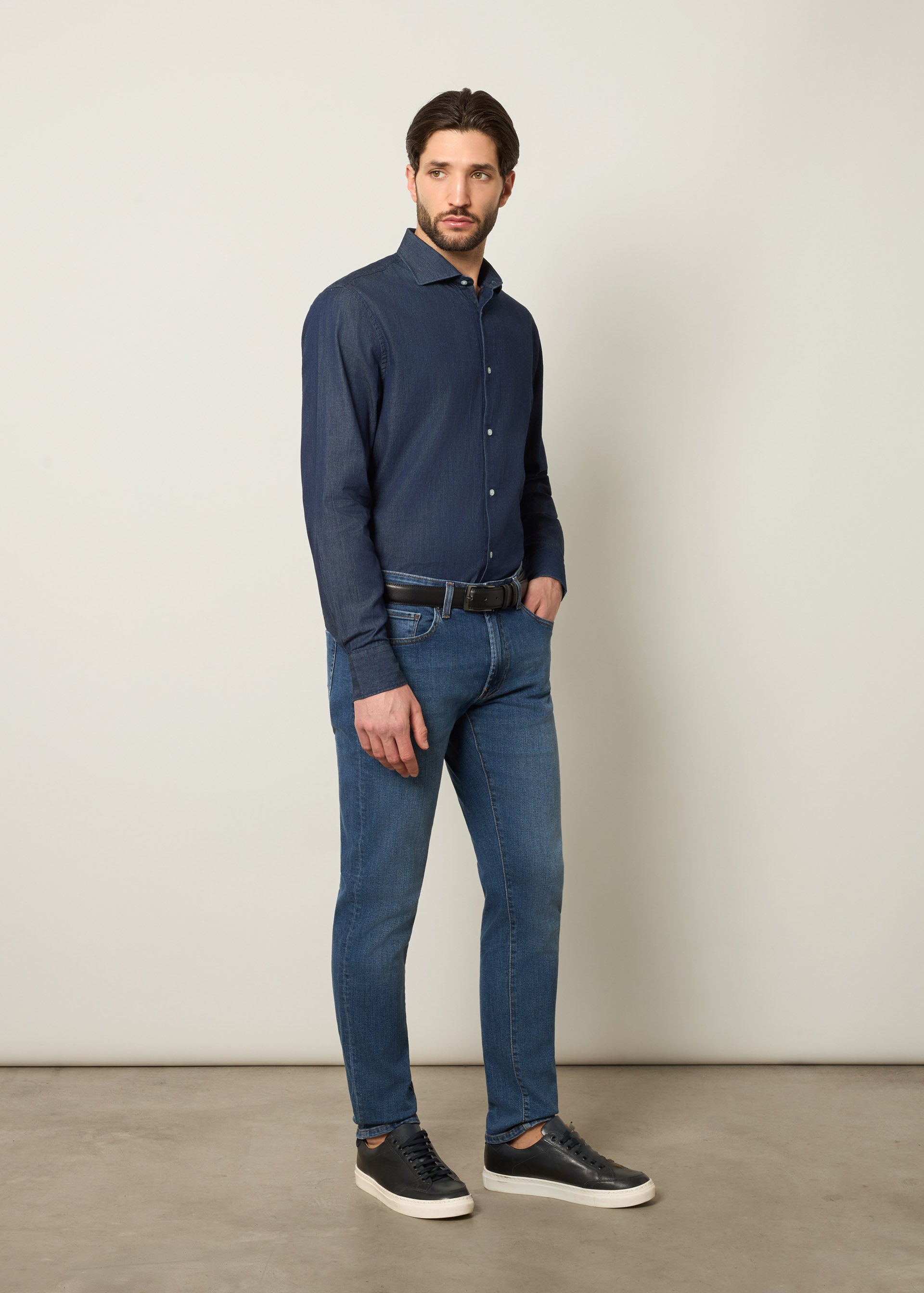 Jeans slim stone wash