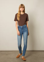 Jeans skinny a vita alta
