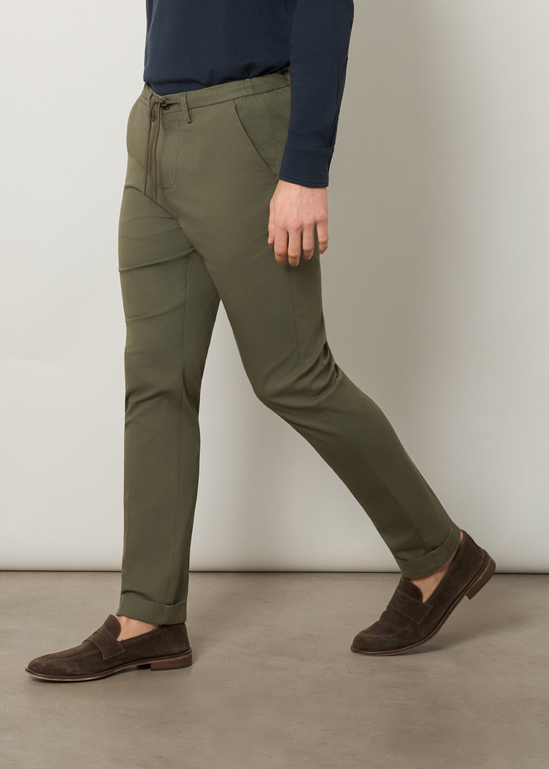 Pantaloni con coulisse in cotone