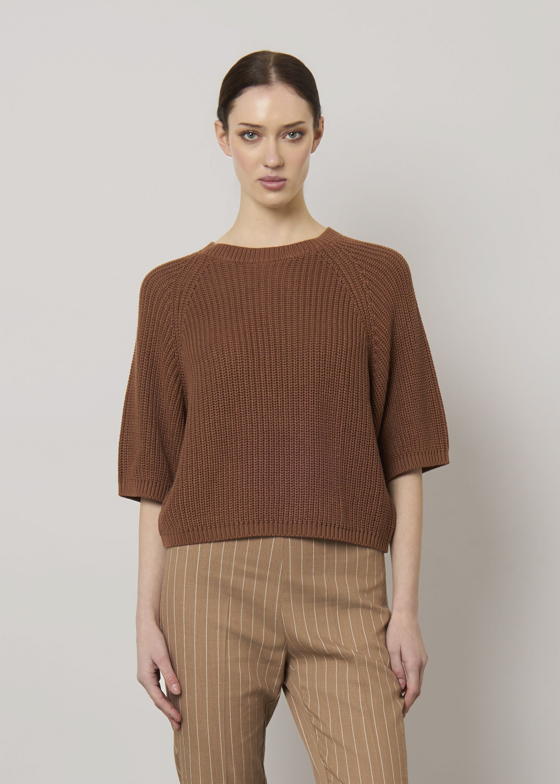 Pullover boxy in puro cotone