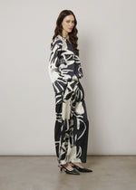 Pantaloni ampi in satin