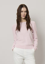 Pullover con paillettes in puro cotone