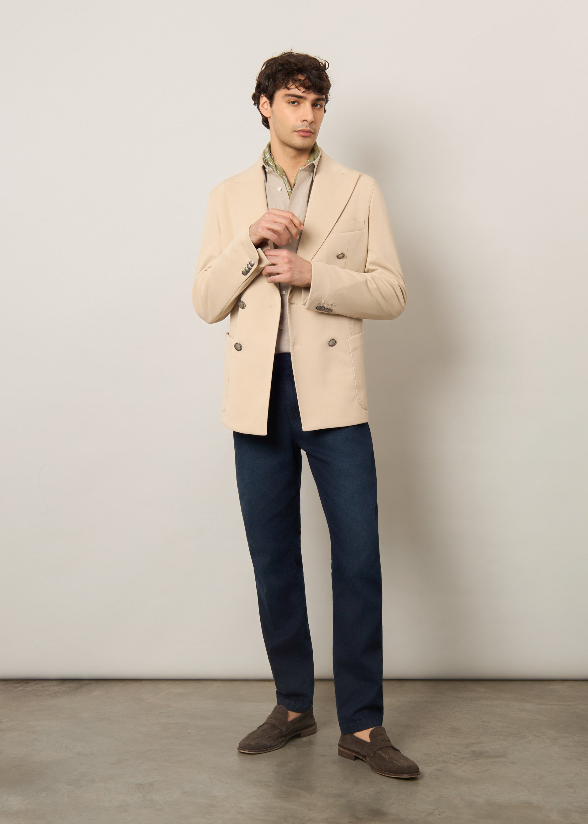 Blazer doppiopetto in jersey