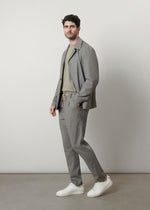 Pantaloni jogger in cotone e lino