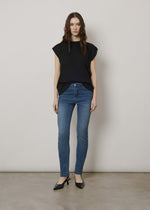Jeans slim con strass