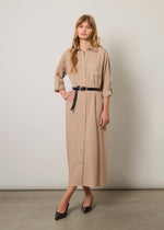 Chemisier lungo con cintura