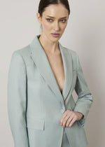 Blazer monopetto gessato