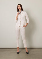 Blazer in cotone stretch