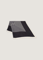 Foulard plissé stampato