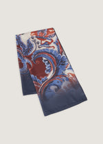 Foulard stampa cachemire sfumata