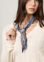 Foulard plissé stampato