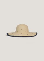 Cappello a tesa larga intrecciato