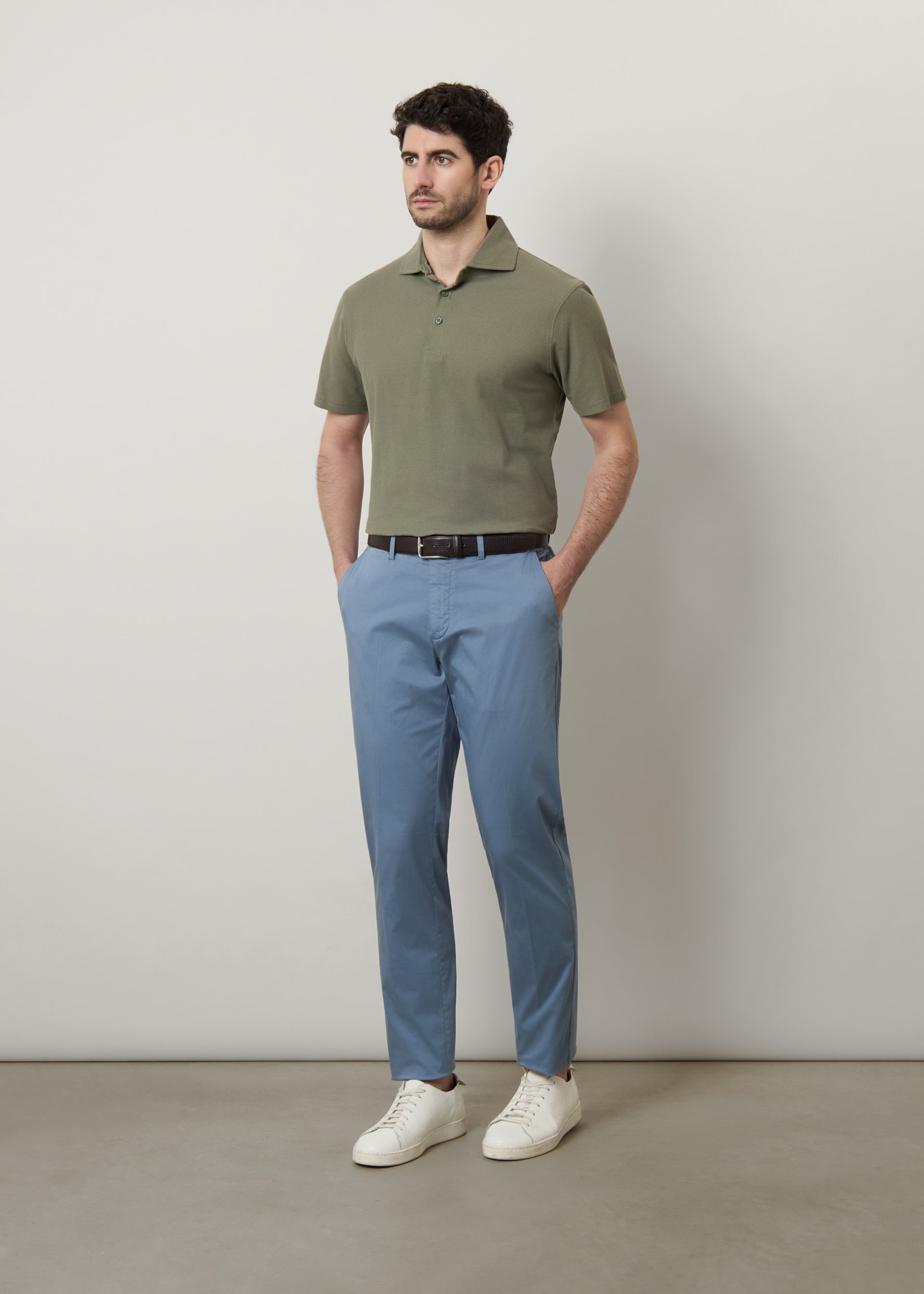 Pantaloni in raso di cotone light