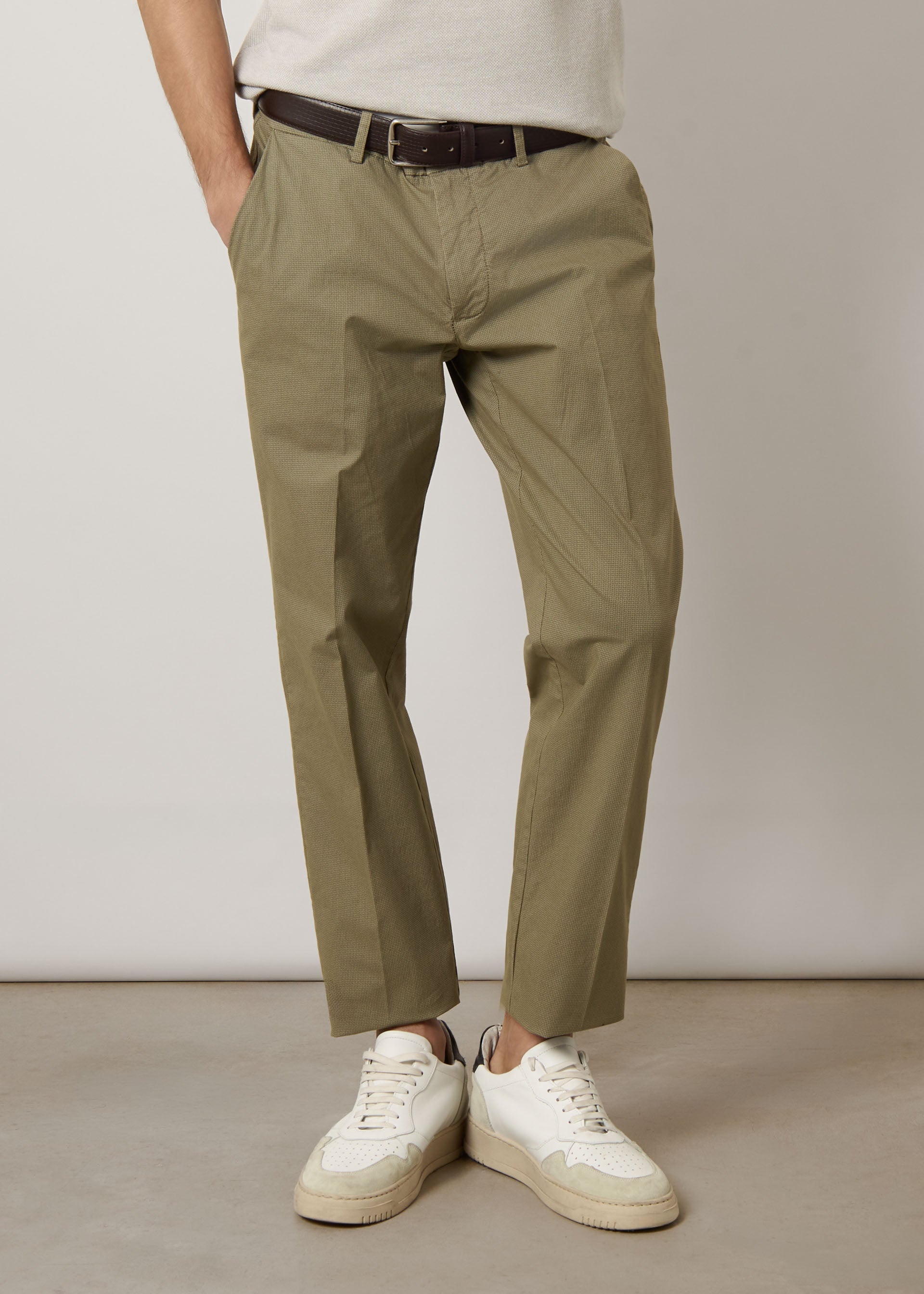 Chinos in popeline di cotone light
