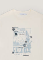 T-shirt in puro cotone stampata