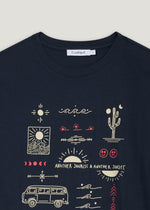 T-shirt in puro cotone stampata