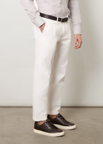 Pantaloni in puro cotone con pinces