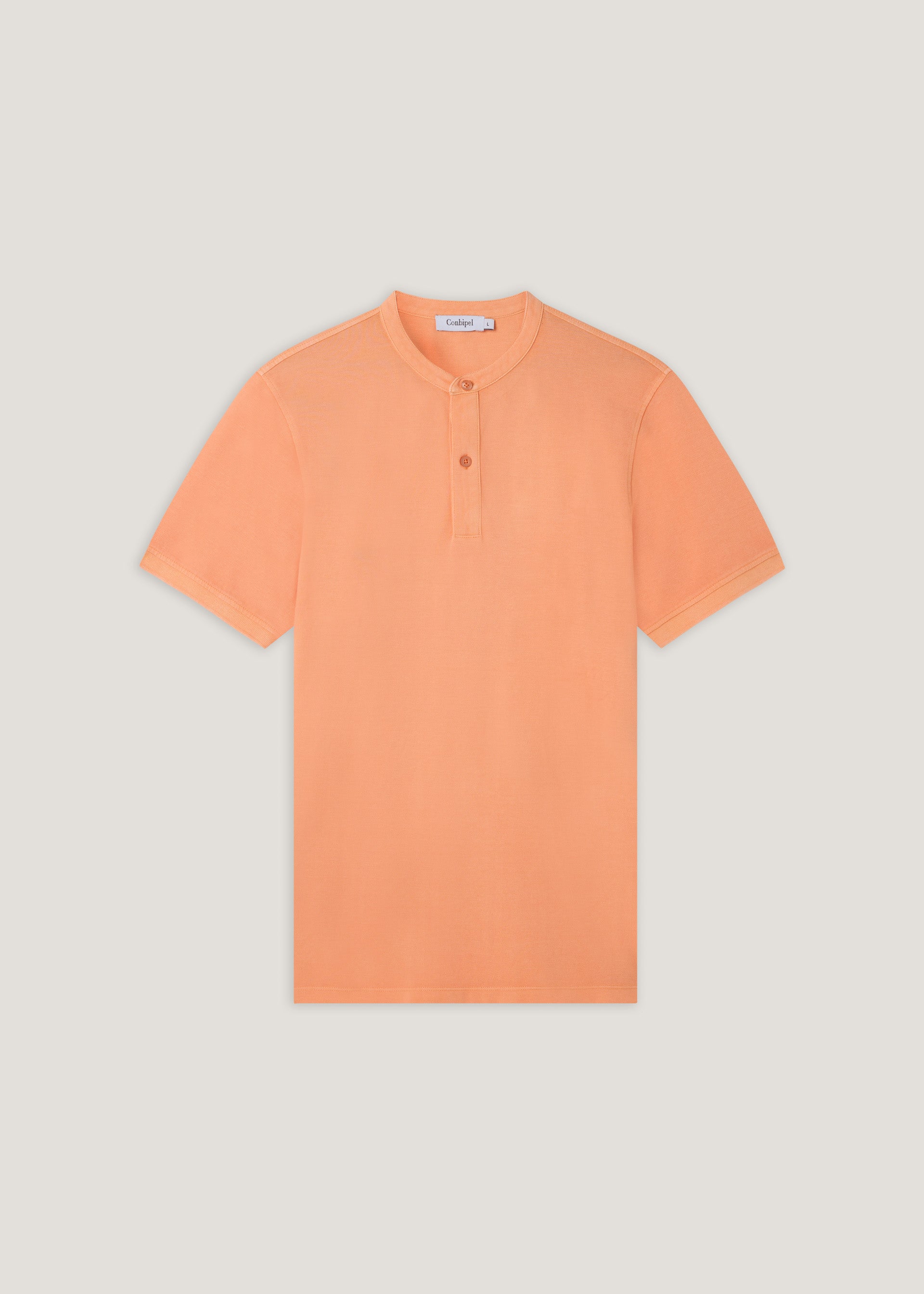 Polo in piquet collo coreana