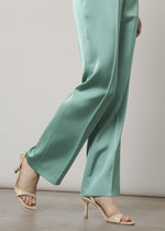 Pantaloni in satin a vita alta