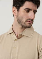 Polo in piquet collo camicia