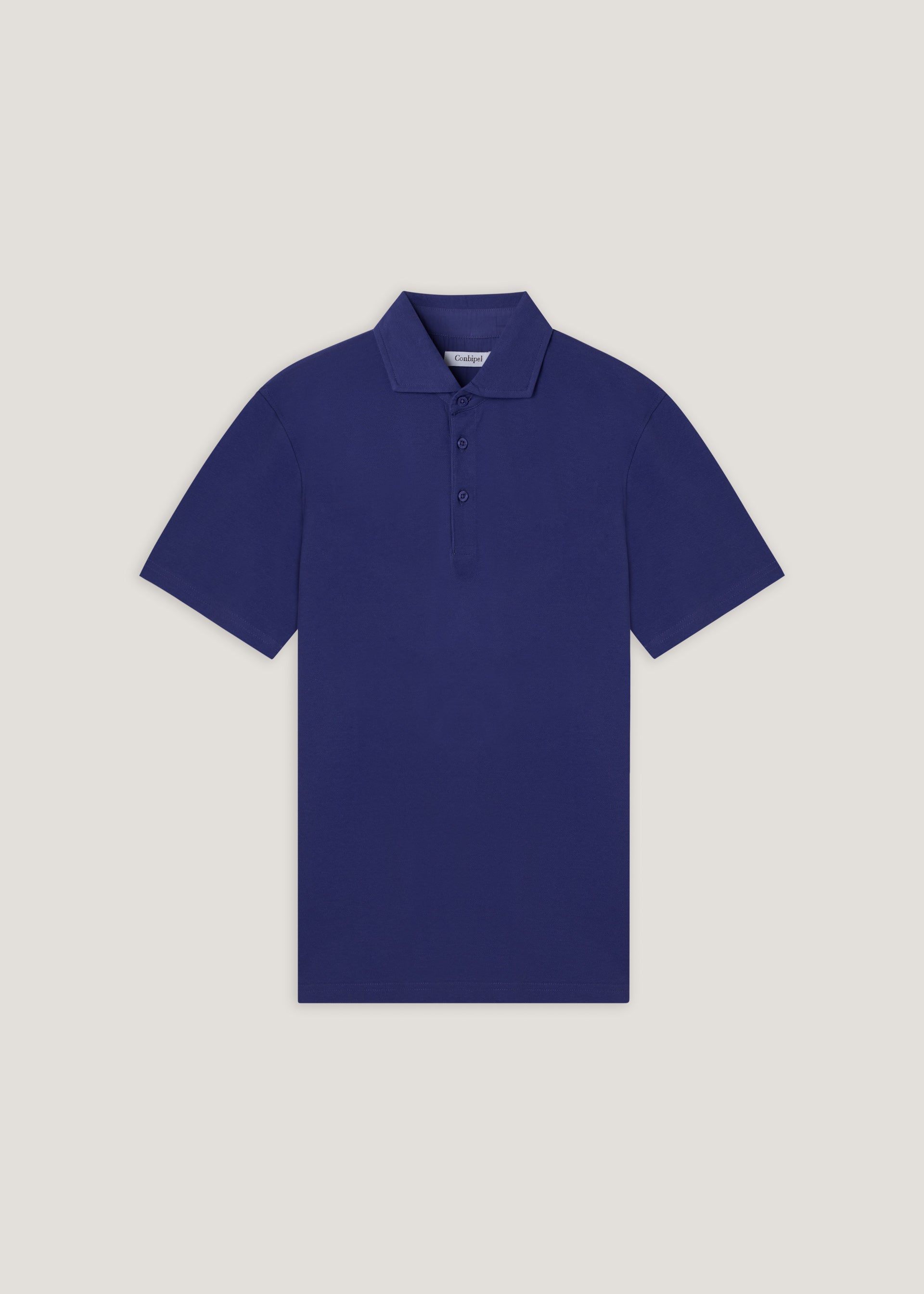 Polo in piquet collo camicia