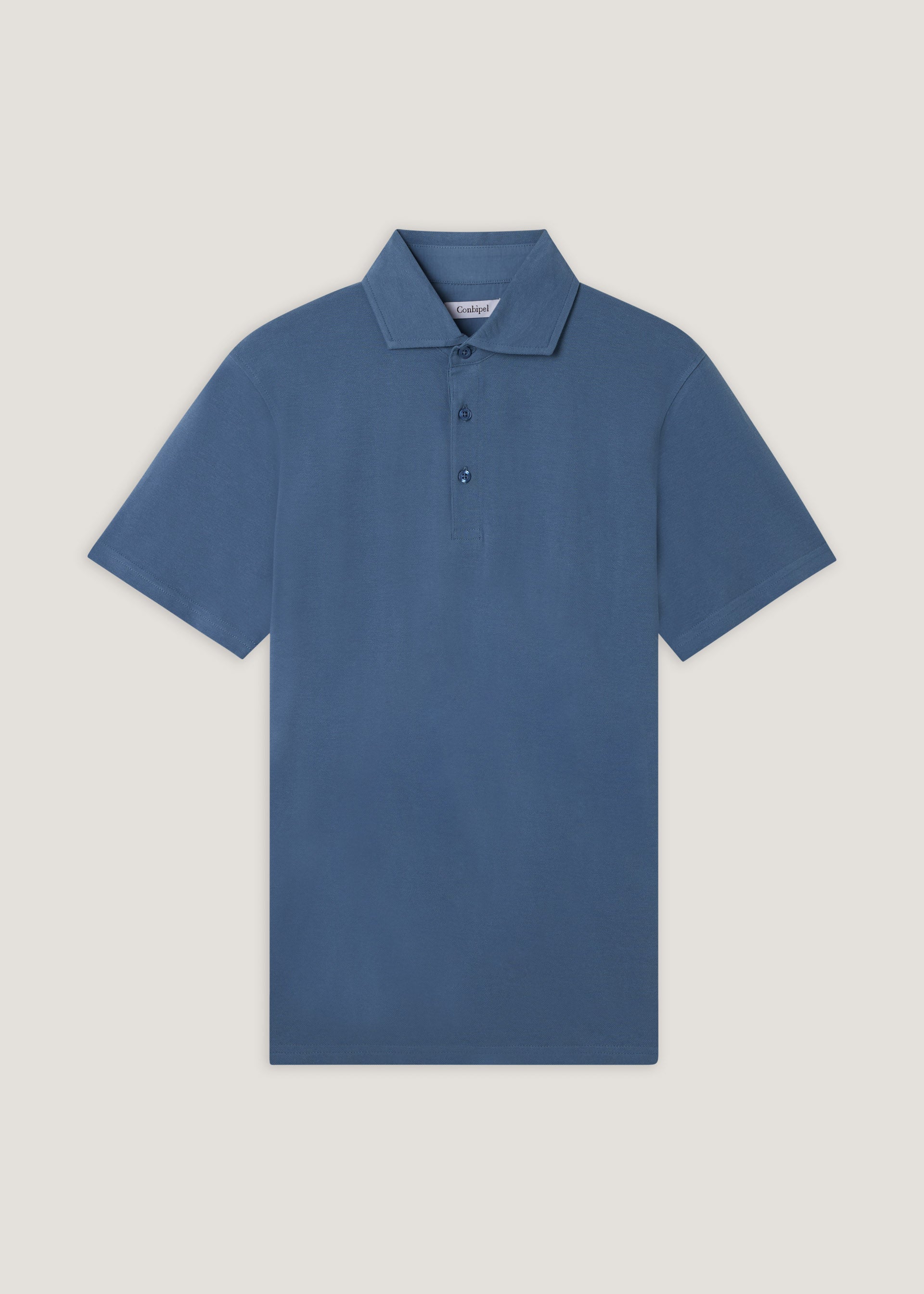Polo in piquet collo camicia