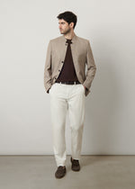 Giacca in misto lino e cotone