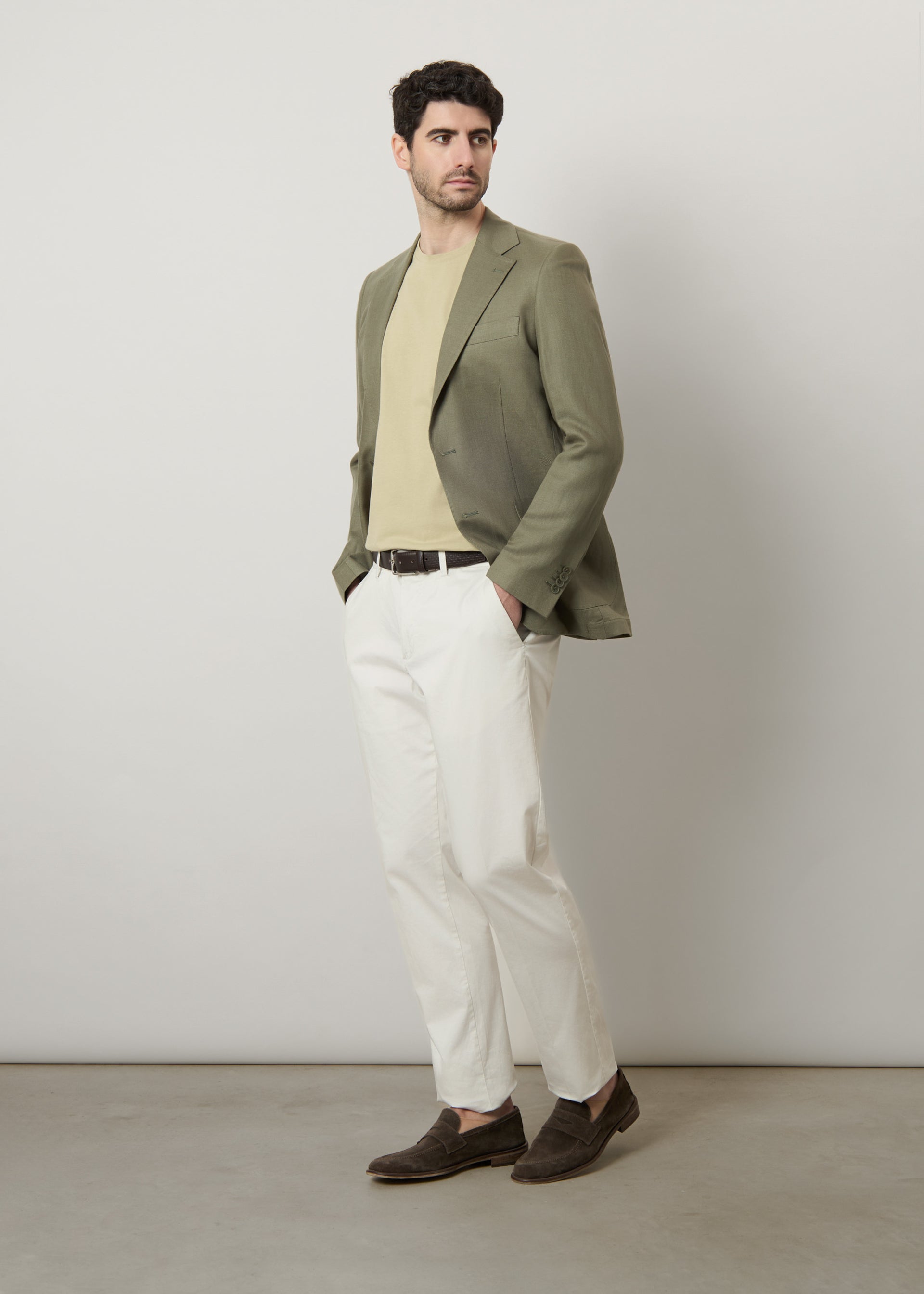 Blazer in misto lino