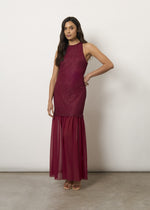 Abito in pizzo con georgette