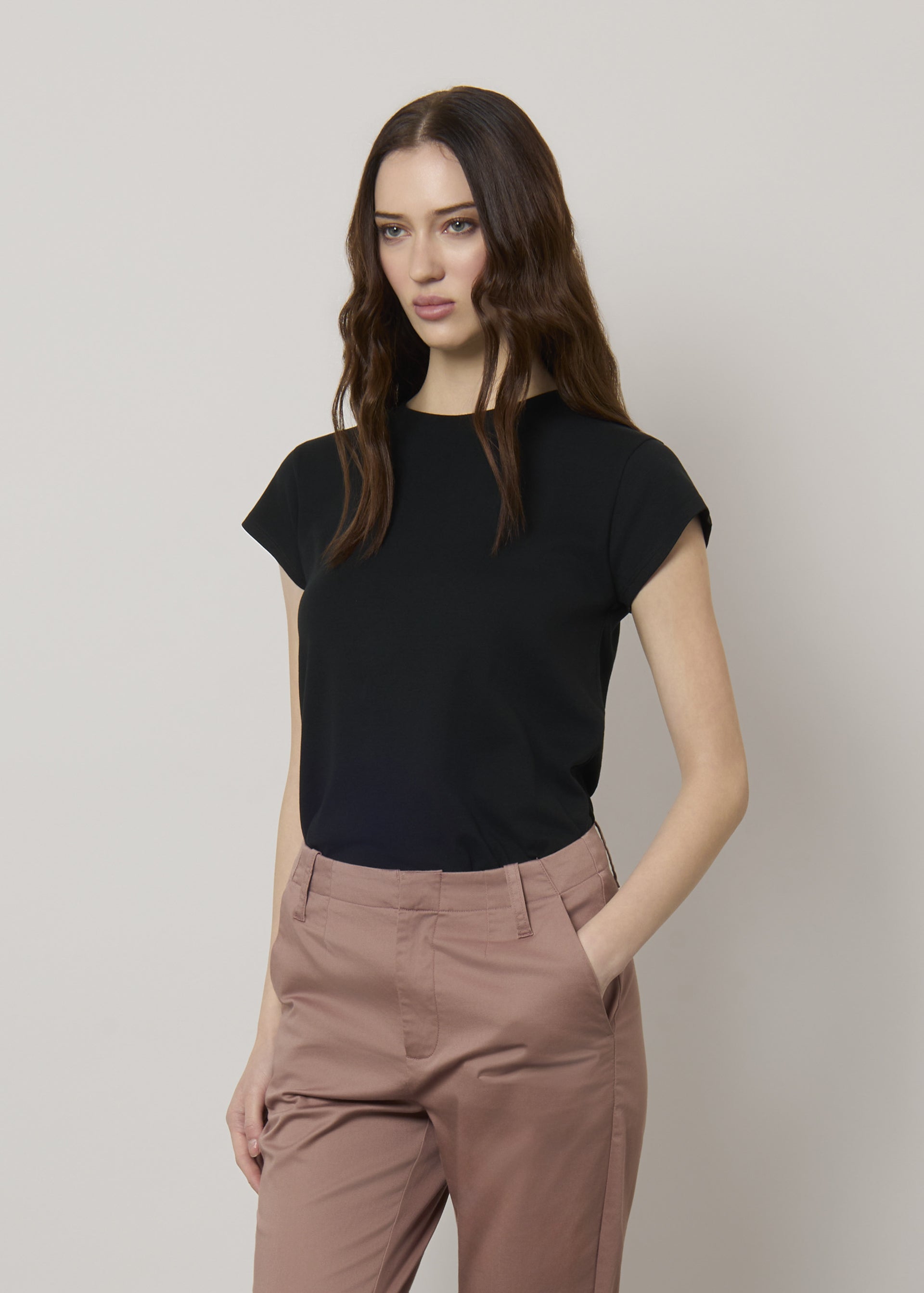 T-shirt in cotone elasticizzato