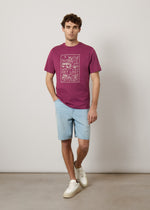 T-shirt in puro cotone stampata