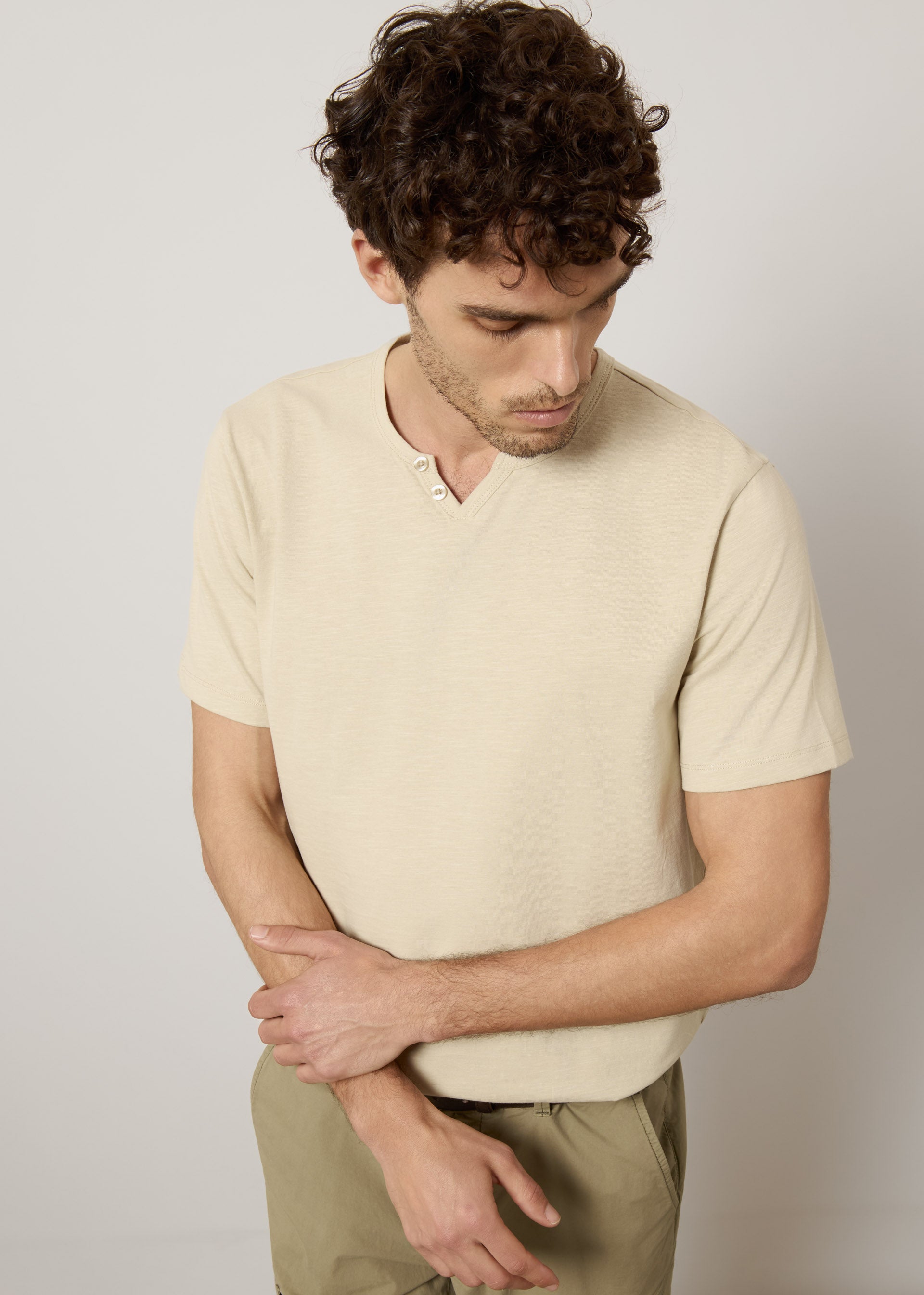 Collo tunisine in puro cotone slub