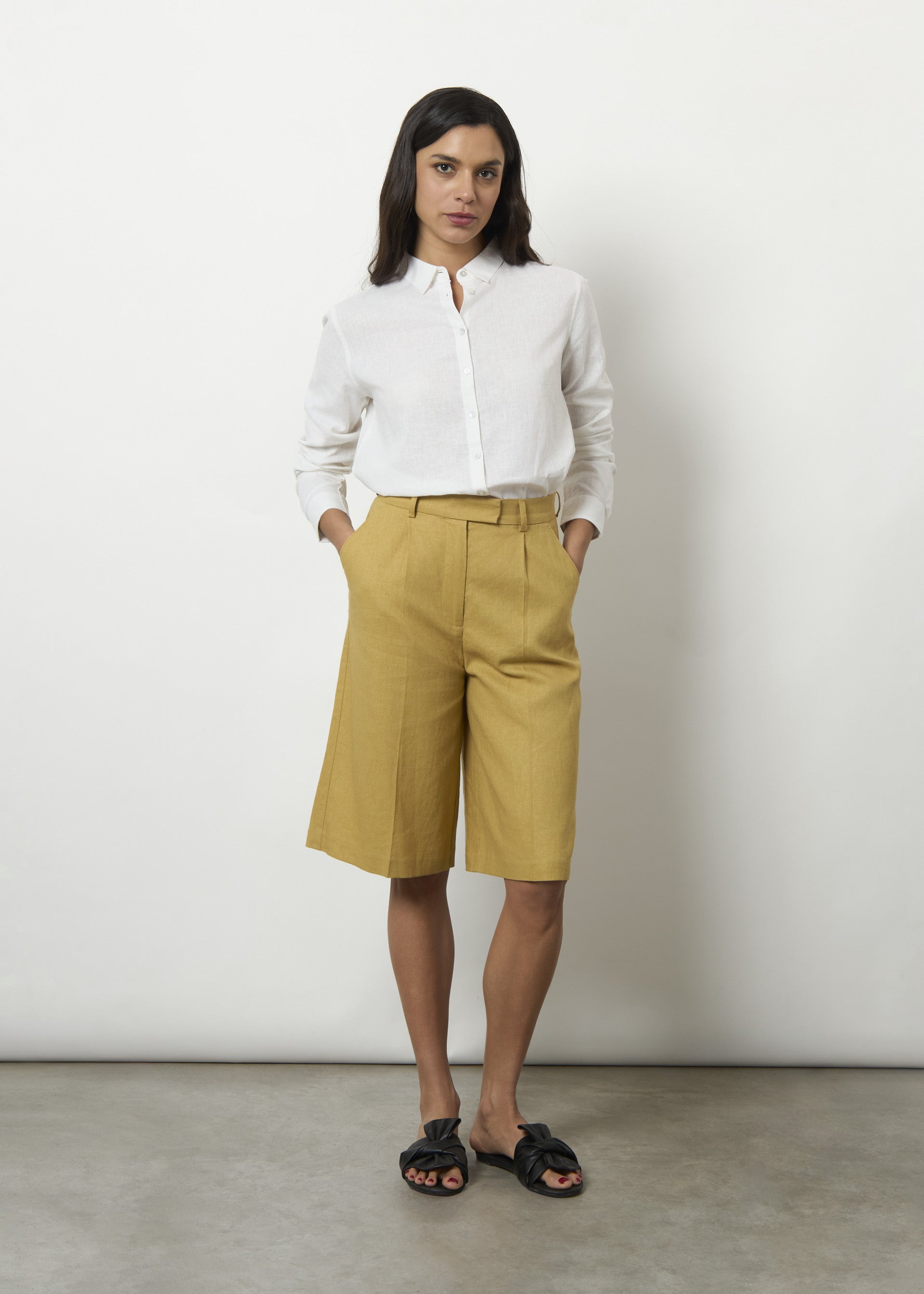 Camicia in misto lino