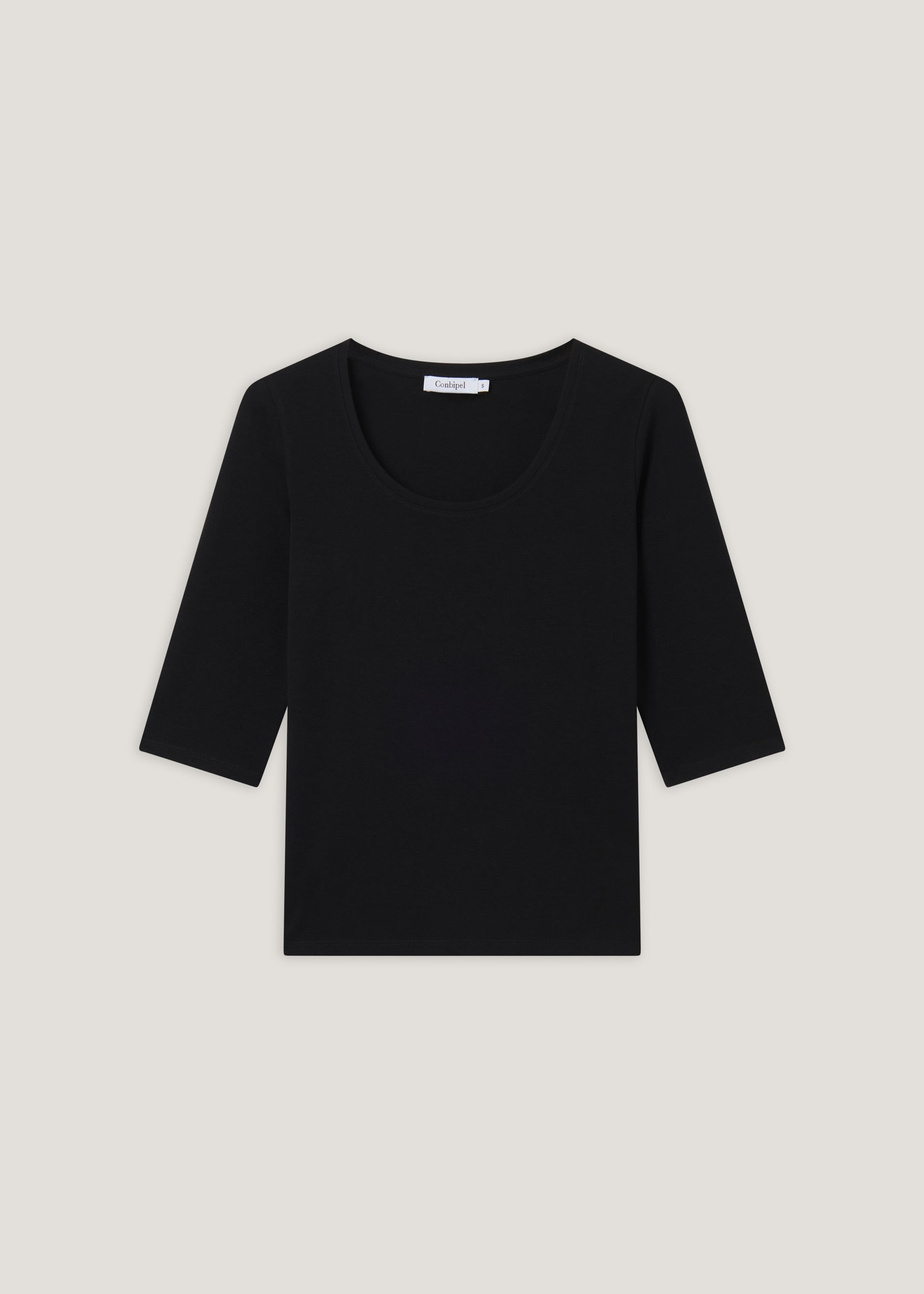 T-shirt in cotone scollo ampio