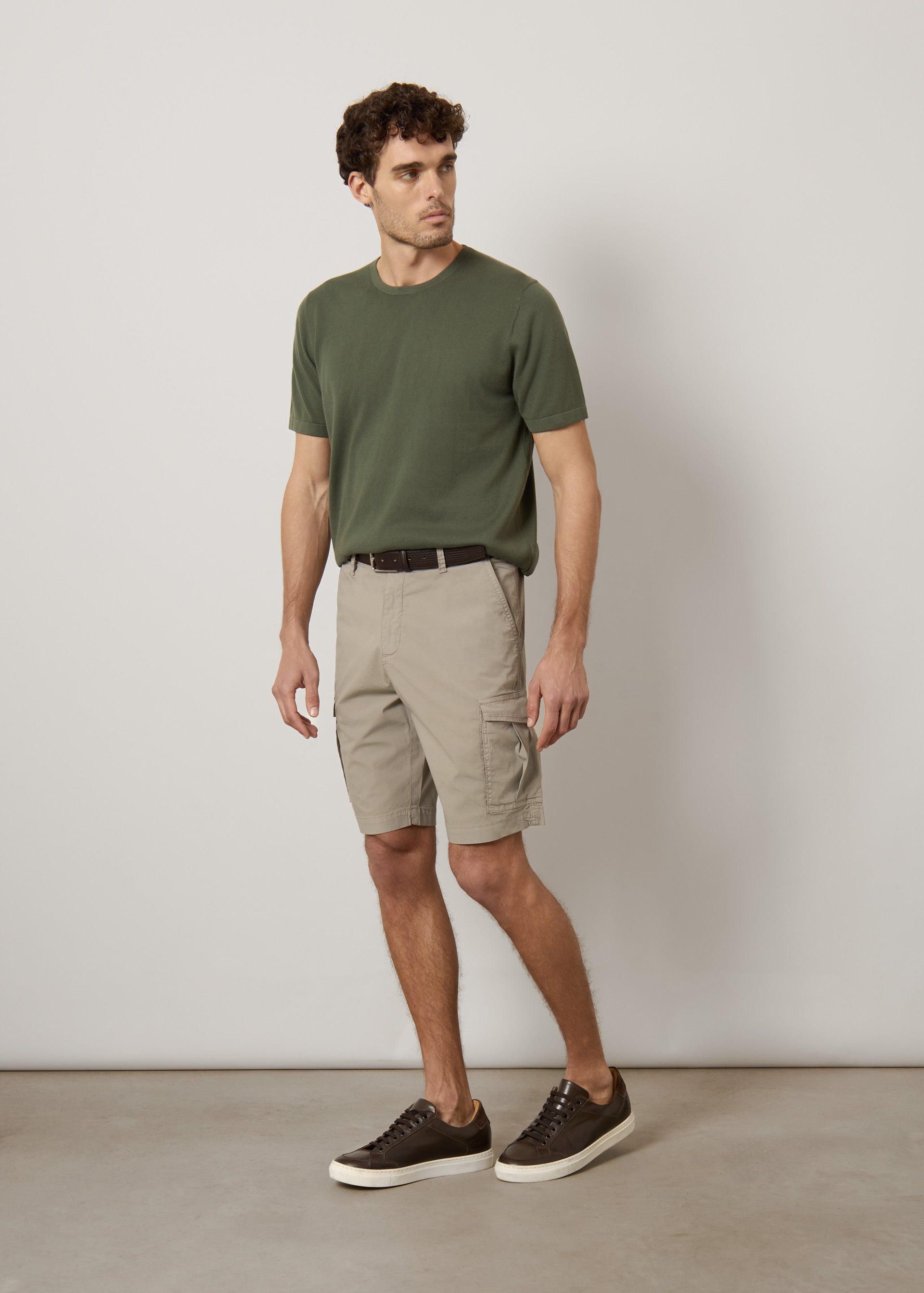 Bermuda cargo in cotone stretch