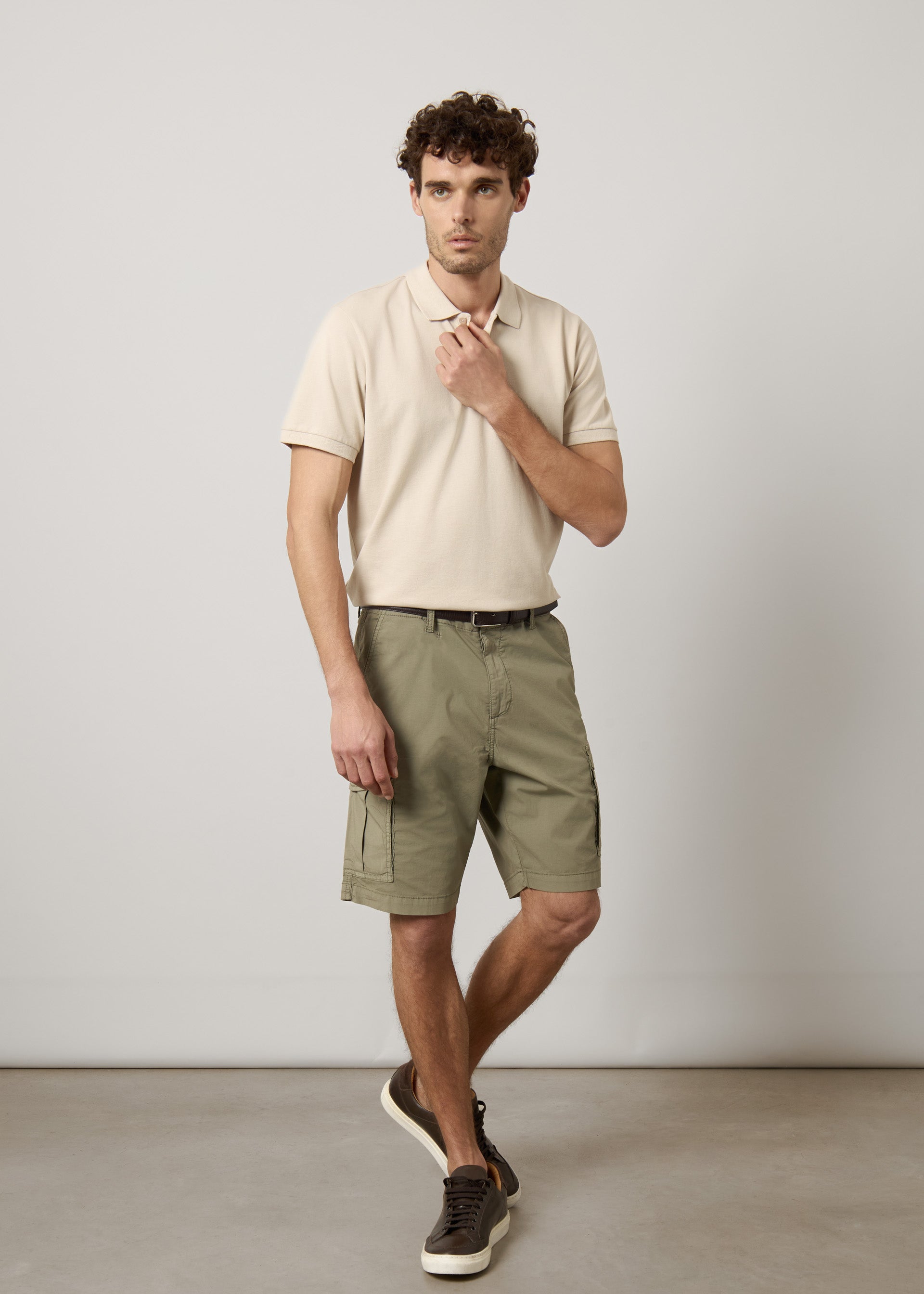 Bermuda cargo in cotone stretch